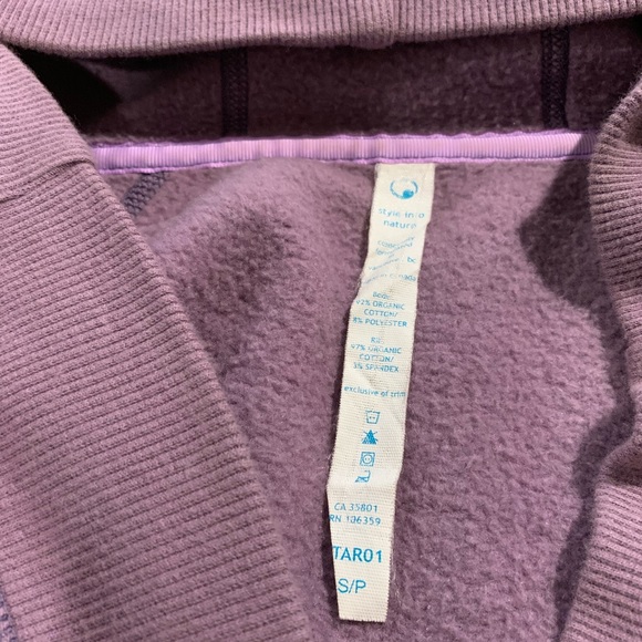 ❌SOLD❌Vintage Lululemon Lilac Yoga Hoodie Size 4 - Picture 5 of 7